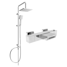 Mexen Cube Termosztátos Kád-Zuhany Szett - Króm fürdőkellék