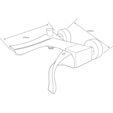 Mexen Estrella DQ02 kád készlet, Arany - 72313DQ02-50 fürdőkellék
