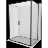 Mexen Exo-3S 3-oldalú zuhanykabin tolóajtóval 150 x 70 cm, átlátszó, fekete - 8152-150-070-70-00-3S