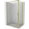 Mexen Exo tolóajtós zuhanykabin 145 x 85 cm, átlátszó, arany - 8151-145-085-50-00