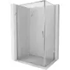 Mexen Exo tolóajtós zuhanykabin 150 x 70 cm, átlátszó, króm - 8151-150-070-01-00