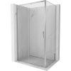 Mexen Exo tolóajtós zuhanykabin 155 x 120 cm, átlátszó, króm - 8151-155-120-01-00