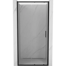 Mexen Exo zuhanyajtó toló 95 cm, áttetsző, fekete - 8151-095-000-70-00 fürdőkellék