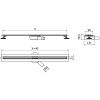 Mexen Flat 360° Slim forgó zuhanyfolyóka 120 cm, Arany - 1541120