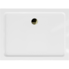 Mexen Flat téglalap alakú slim zuhanytálca  100 x 70 cm, Fehér, szifon Arany - 40107010G