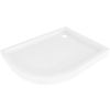 Mexen Flow+ félköríves aszimmetrikus jobboldali zuhanytálca 90 x 80 cm, fehér fényes - 46Q108090RH