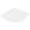 Mexen Flow félköríves slim zuhanytálca 80 x 80 cm, fehér fényes - 46Q108080