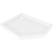 Mexen Flow+ ötszögletű bal zuhanytálca 100 x 80 cm, fehér fényes - 46P108010LH fürdőkellék