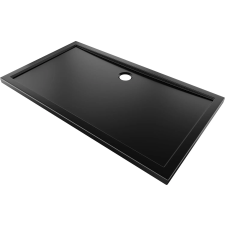 Mexen Flow téglalap alakú slim zuhanytálca 150 x 85 cm, fekete matt - 46R708515 kád, zuhanykabin
