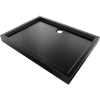 Mexen Flow+ téglalap alakú zuhanytálca 90 x 70 cm, fekete matt - 46R707090H