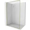 Mexen Kioto-F L Walk-in zuhanyfal kerettel 50 x 202 cm, 8 mm átlátszó, arany - 800-050-174-50-00