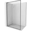 Mexen Kioto-F L zuhanyfal Walk-in kerettel 105 x 202 cm, átlátszó 8 mm, fekete - 800-105-174-70-00