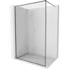 Mexen Kioto-F Walk-in zuhanyfal kerettel 110 x 202 cm, átlátszó 8 mm, matt szürke kefevel - 800-110-104-66-00