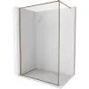 Mexen Kioto-F Walk-in zuhanyfal kerettel 60 x 202 cm, átlátszó 8 mm, rózsaarany - 800-060-104-60-00