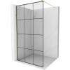Mexen Kiotó Walk-in Zuhanyfal - 100x200 cm - Fekete/Arany