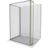 Mexen Kioto Walk-in zuhanyfal 110 x 90 x 40 cm, fekete minta, arany - 800-110-090-221-50-70-040