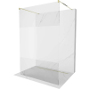 Mexen Kioto Walk-in Zuhanyfal - 110x200 cm - 8 mm Üveg - Arany