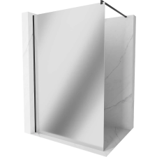 Mexen Kioto Walk-In Zuhanyfal - 130x200 cm - Fekete kád, zuhanykabin