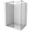 Mexen Kioto Walk-in zuhanyfal 140 x 90 cm, fekete minta, króm - 800-140-202-01-70-090