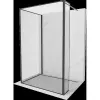 Mexen Kioto Walk-in zuhanyfal 140 x 90 x 30 cm, fekete minta, fekete - 800-140-090-221-70-70-030