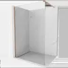 Mexen Kioto Walk-in zuhanyfal 150 x 200 cm, átlátszó 8 mm, matt réz - 800-150-101-65-00