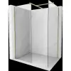 Mexen Kioto Walk-in zuhanyfal 180 x 80 cm, áttetsző, arany - 800-180-202-50-00-080