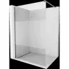 Mexen Kioto Walk-in zuhanyfal 80 x 200 cm, átlátszó/tejes üveg 8 mm, gun metal - 800-080-101-95-35