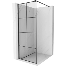 Mexen Kioto Walk-in Zuhanyfal - 90x200 cm - Fekete kád, zuhanykabin