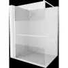 Mexen Kioto+ Walk-in zuhanyfal polccal 100 x 200 cm, átlátszó/frosted, fehér - 800-100-121-20-35