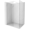 Mexen Kioto-X Walk-in zuhanyfal 120 x 120 cm, átlátszó 10 mm, fehér - 800-120-202-20-00-120-X