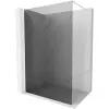 Mexen Kioto-X Walk-in zuhanyfal 50 x 200 cm, grafit 10 mm, fehér - 800-050-101-20-40-X