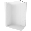 Mexen Kioto-X zuhanyfal Walk-in 110 x 200 cm, homokfúvott 10 mm, fekete - 800-110-101-70-30-X