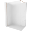 Mexen Kioto-X zuhanyfal Walk-in 150 x 200 cm, 10 mm matt üveg, kefe bronz - 800-150-101-65-30-X