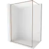 Mexen Kioto-XF zuhanyfal Walk-in kerettel 80 x 202 cm, matt 10 mm, kefe bronz - 800-080-104-65-30-X