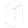 Mexen Kioto zuhanyfal 70 x 200 cm, Átlátszó/Fekete minta 8 mm, Króm - 800-070-101-01-77