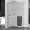 Mexen Kioto+ zuhanyfal polccal és korláttal 90 x 200 cm, Átlátszó 8 mm, Króm - 800-090-121-01-00