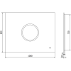 Mexen Koga megvilágított fürdőszobai tükör 100 x 80 cm, LED 6000K, anti-pára - 9821-100-080-611-00