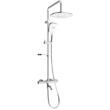Mexen KX17 Termosztatikus Kád-Zuhany Szett - Króm/Fehér fürdőkellék