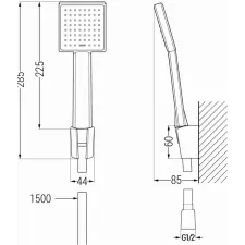 Mexen Libra R45 kád készlet, Arany - 745103R45-50 fürdőkellék
