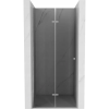 Mexen Lima csukló zuhanyajtó 120 cm, Sötétszürke, Króm - 856-120-000-01-40
