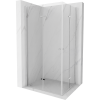 Mexen Lima Duo harmonika-ajtós zuhanykabin 90 x 80 cm, Átlátszó, Króm - 856-090-080-02-00