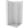 Mexen Lima Duo harmonika-ajtós zuhanykabin 90 x 90 cm, Átlátszó, Króm - 856-090-090-02-00