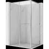 Mexen Linea 120 x 80 cm-es tolóajtós zuhanykabin, átlátszó, króm - 8E1-120-080-01-01