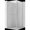 Mexen Linea 90 x 90 cm-es tolóajtós zuhanykabin, átlátszó, króm - 8E1-090-090-01-01