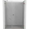 Mexen Lunar-B jobbos nyíló zuhanyajtó 150 cm, átlátszó, szálcsiszolt réz - 832S-150-050-65-00-P