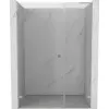Mexen Lunar-B L balos zuhanyajtó balos 110 cm, átlátszó, kefélt nikkel - 832SL-110-050-97-00-L