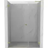 Mexen Lunar-B L zuhanyajtó, balra nyíló, 150 cm, áttetsző, arany matt - 832SL-150-050-55-00-L
