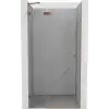 Mexen Lunar balos zuhanyajtó balos 90 cm, átlátszó, kefe hatású réz - 834-090-000-65-00-L