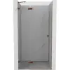 Mexen Lunar balra nyíló zuhanyajtó 125 cm, átlátszó, rózsaarany - 834-125-000-60-00-L