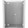 Mexen Lunar L balos zuhanyajtó balos 145 cm, átlátszó, fehér - 834SL-145-050-20-00-L